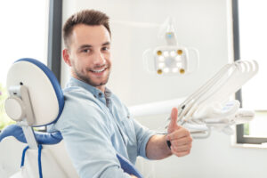 man giving thumbs up